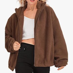 Cozy Brown Fleece Jacket